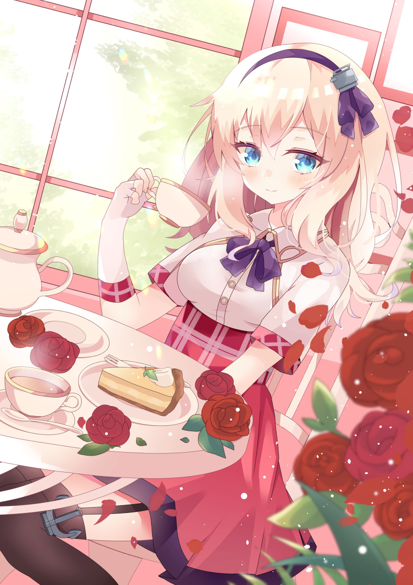 1girl, absurdres, aoi_yugina, azur_lane, bangs, blonde_hair, blue_eyes, blush