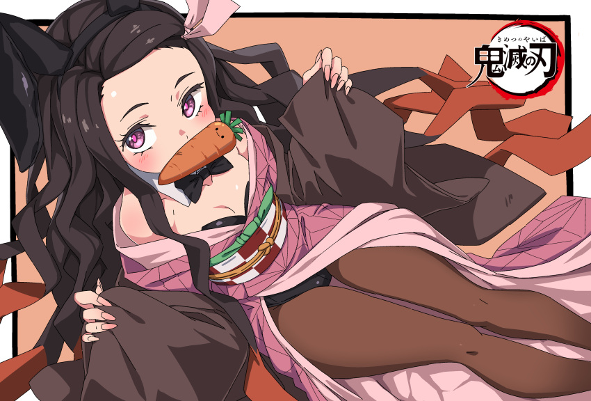 1girl, absurdres, animal_ears, bare_shoulders, black_hair, black_hairband, black_leotard, black_neckwear