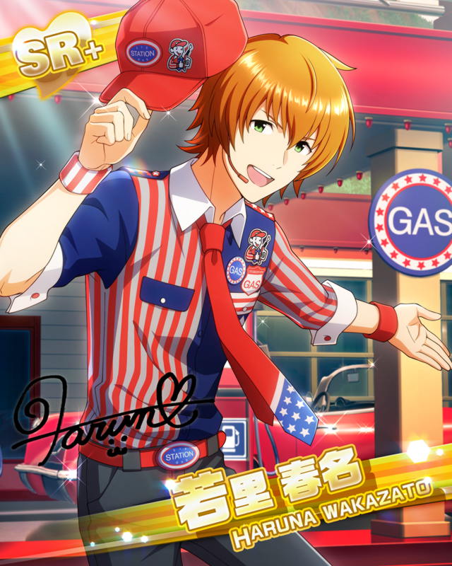 cap, character_name, gasoline, idolmaster, idolmaster_side-m, orange_hair, shirt, short_hair