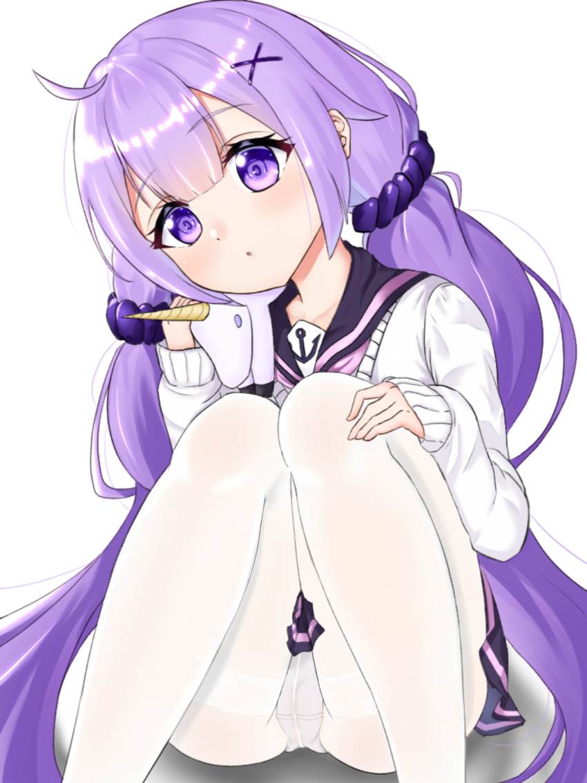 1girl, :o, ahoge, azur_lane, bangs, black_skirt, blunt_bangs, blush