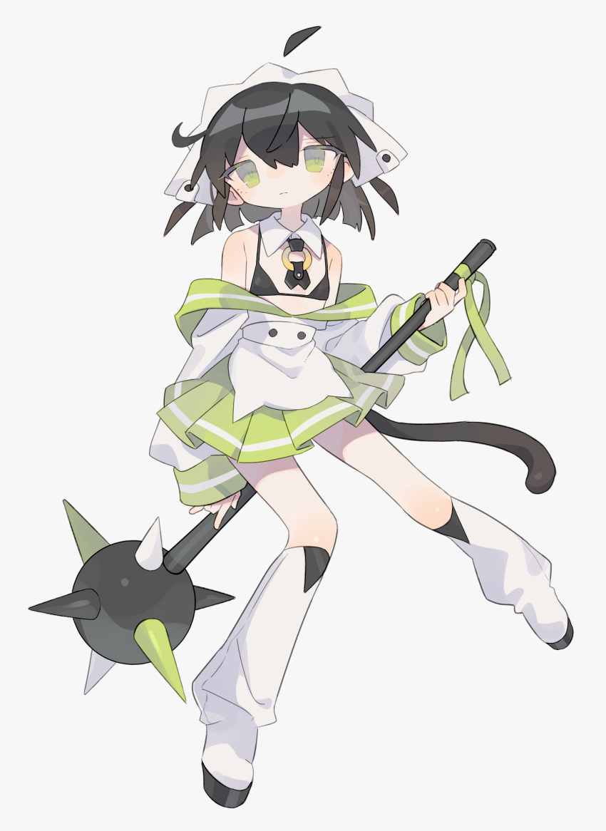 1girl, absurdres, ahoge, bangs, bare_shoulders, bikini, bikini_top, black_bikini