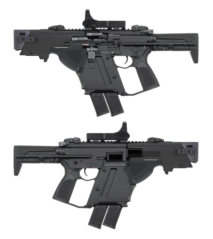 absurdres, from_side, gun, highres, magazine_(weapon), no_humans, original, puremage