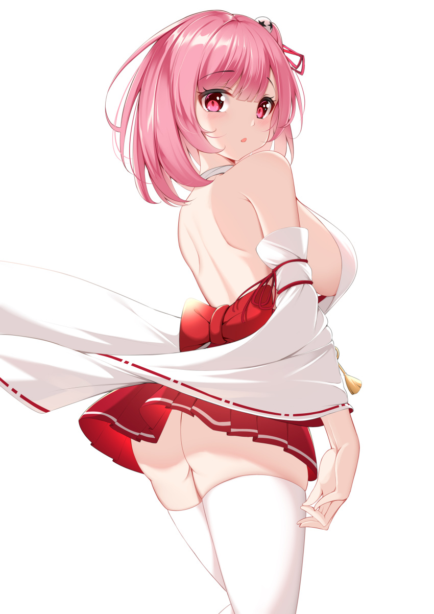 1girl, :o, absurdres, ass, azur_lane, bow, breasts, cat_(yidsv)