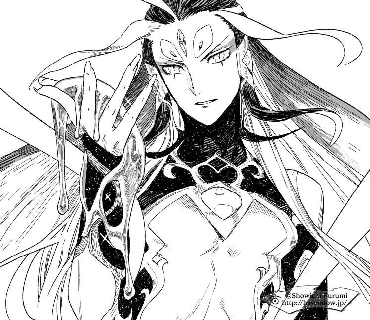 1boy, ahoge, androgynous, eyeshadow, fate/grand_order, fate_(series), fingernails, forehead_jewel