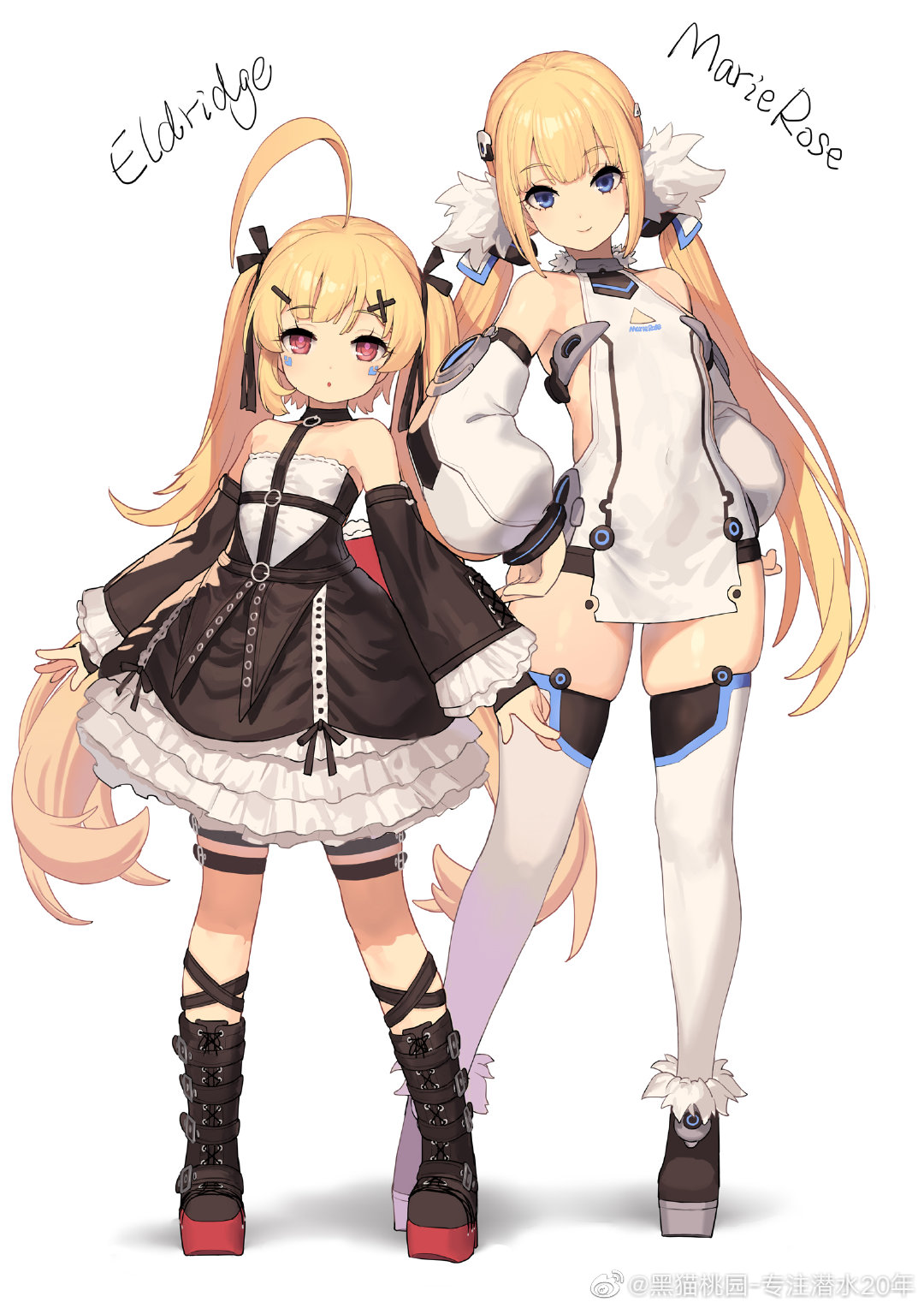 1girl, azur_lane, bangs, bare_shoulders, black_dress, black_ribbon, black_sleeves, blonde_hair