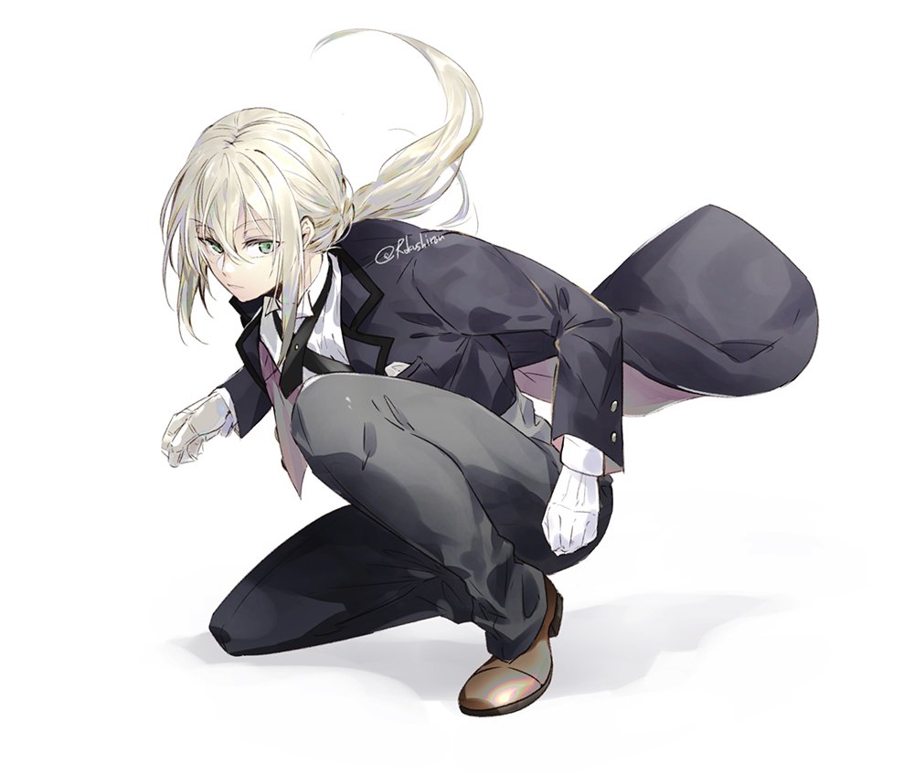 1boy, bedivere, butler, fate/grand_order, fate_(series), formal, gloves, green_eyes
