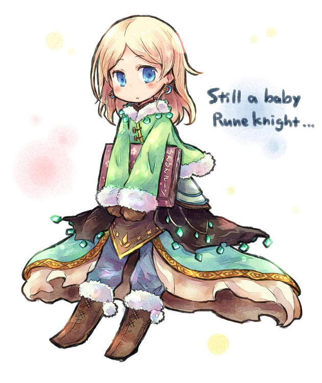 1boy, alternate_hair_length, alternate_hairstyle, bangs, blonde_hair, blue_eyes, blue_pants, blush