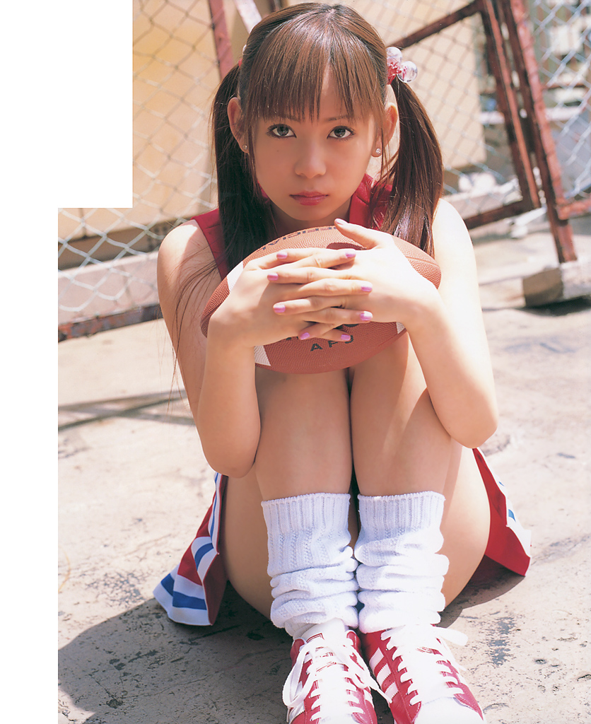 cheerleader, cosplay, football, loose_socks, nakagawa_shoko, photo, twintails, upskirt
