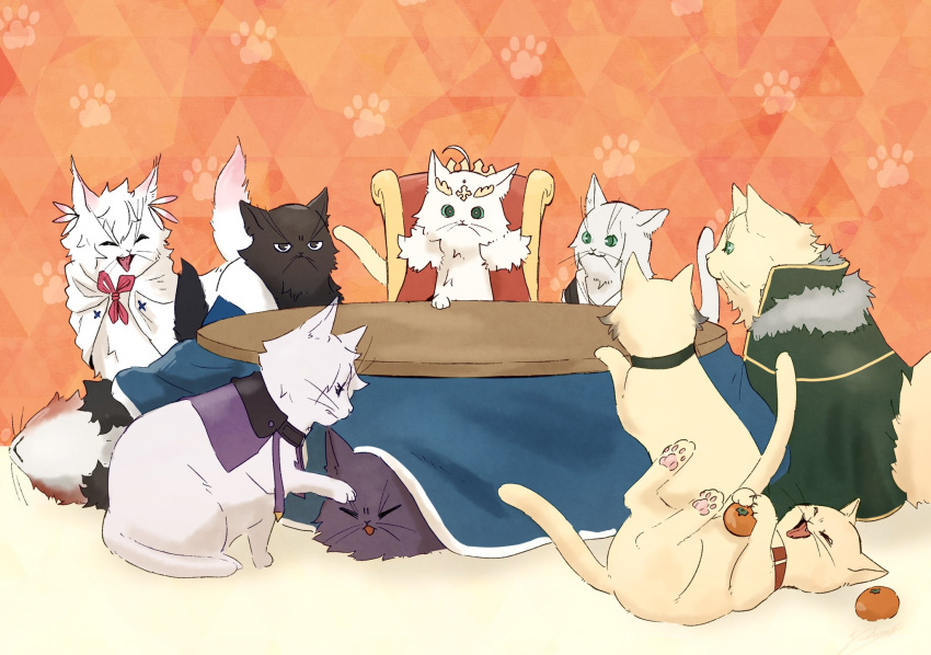 agravain_(fate), animal, animalization, artoria_pendragon_(all), artoria_pendragon_(lancer), bedivere, black_fur, cape