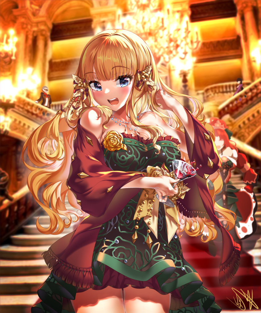 1girl, absurdres, acuma, bangs, blonde_hair, blue_eyes, blush, bow