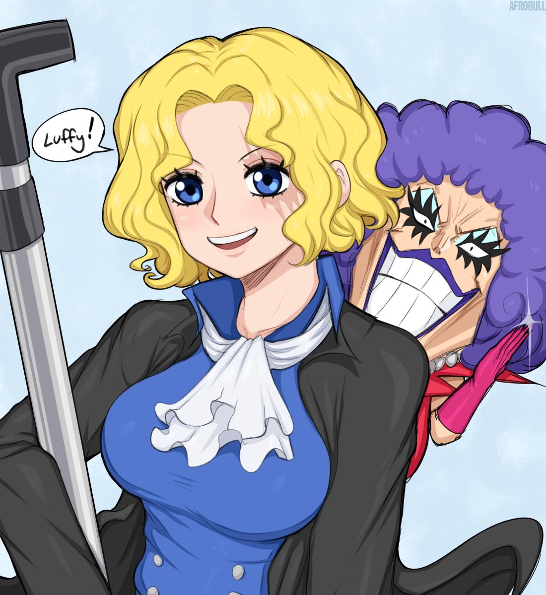 1boy, 1girl, :d, afrobull, black_coat, blonde_hair, blue_eyes, blush