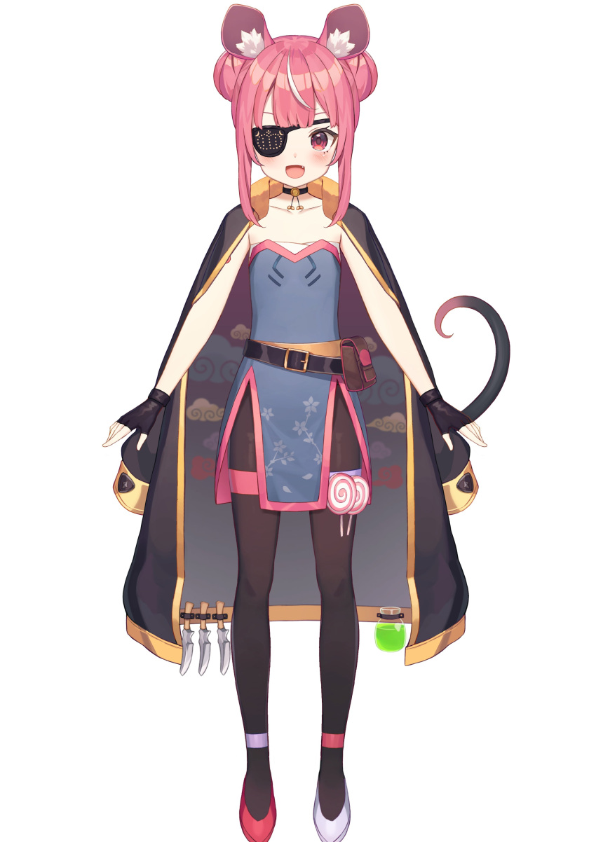 1girl, absurdres, animal_ear_fluff, animal_ears, bangs, black_choker, black_gloves, candy