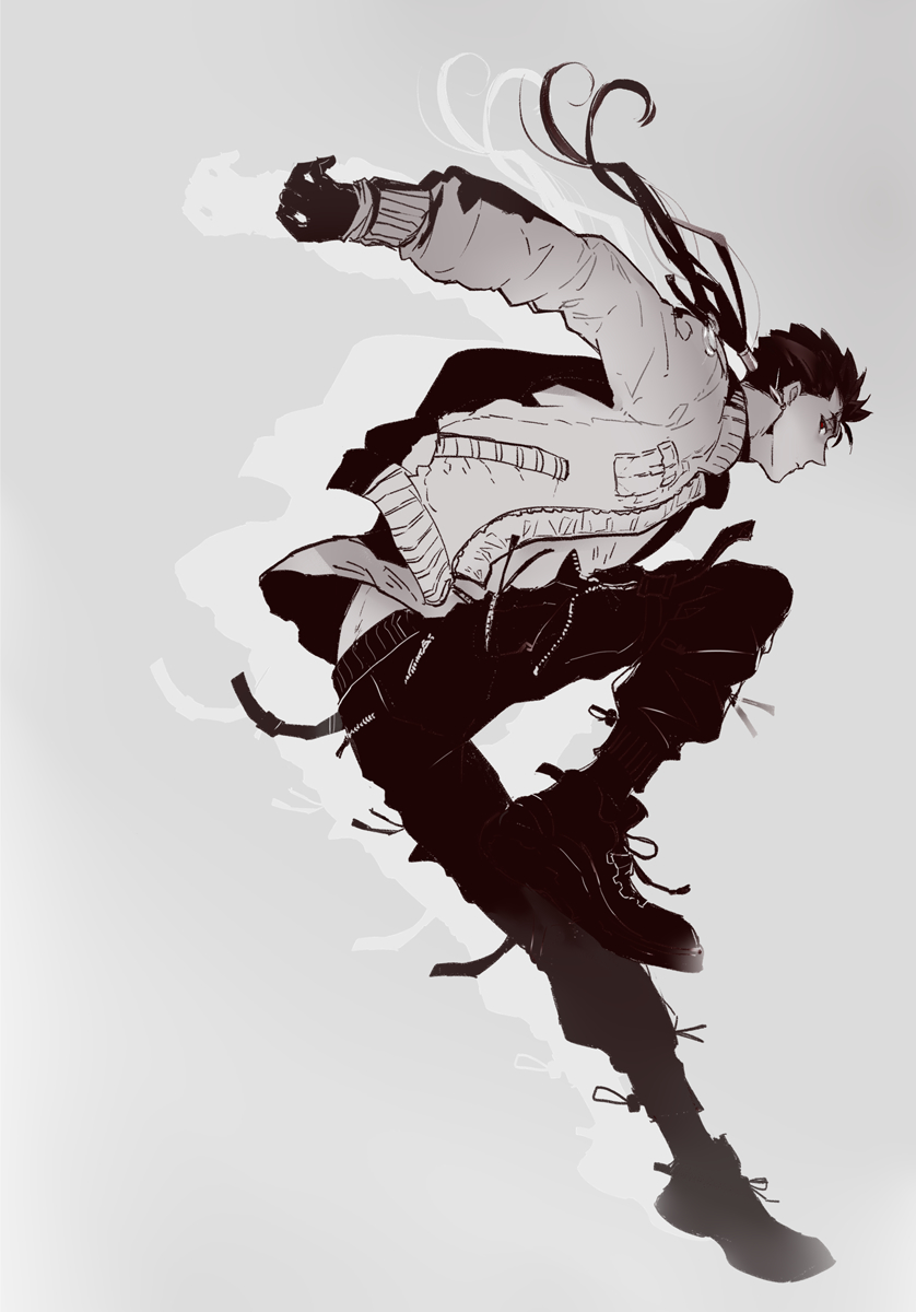 1boy, alternate_costume, beads, cu_chulainn_(fate)_(all), earrings, fate/stay_night, fate_(series), floating_hair