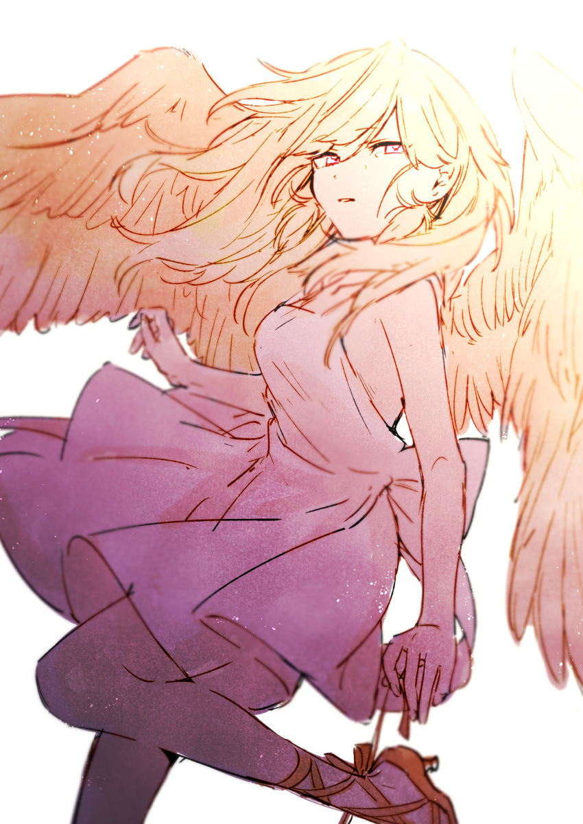 1girl, aaanecooo, absurdres, alternate_costume, backless_dress, backless_outfit, bangs, breasts