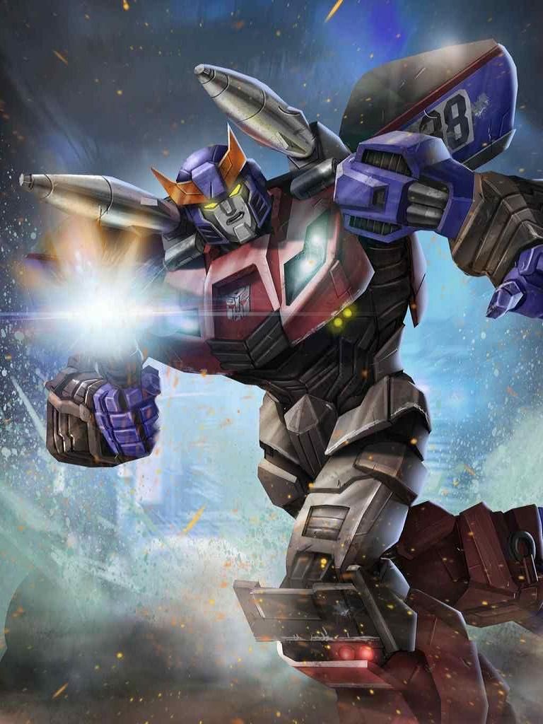 1boy, aiming_at_viewer, clenched_hand, collaboration, dan_khanna, english_commentary, firing, glowing, glowing_eyes, gun, holding, holding_gun, holding_weapon, mecha, official_art, open_hand, open_mouth, running, shoulder_cannon, smokescreen_(transformers), solo, transformers, transformers_legends, v-fin, weapon