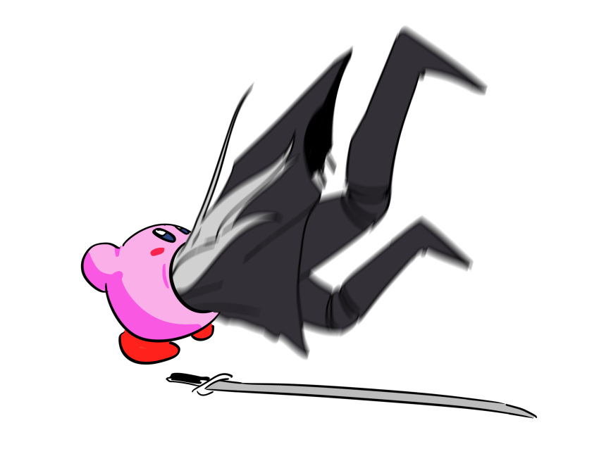 2boys, black_footwear, black_pants, blue_eyes, blush_stickers, boots, colored_skin, commentary_request