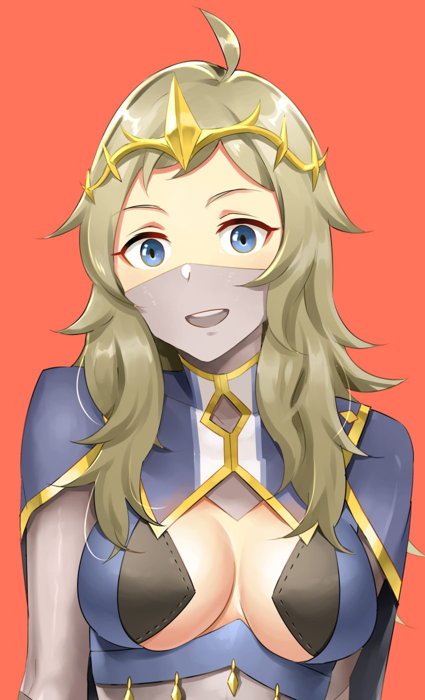 1girl, absurdres, ahoge, alternate_costume, blonde_hair, blue_eyes, breasts, commission