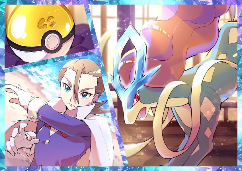 1boy, absurdres, bangs, blue_eyes, brown_hair, buttons, cape, closed_mouth