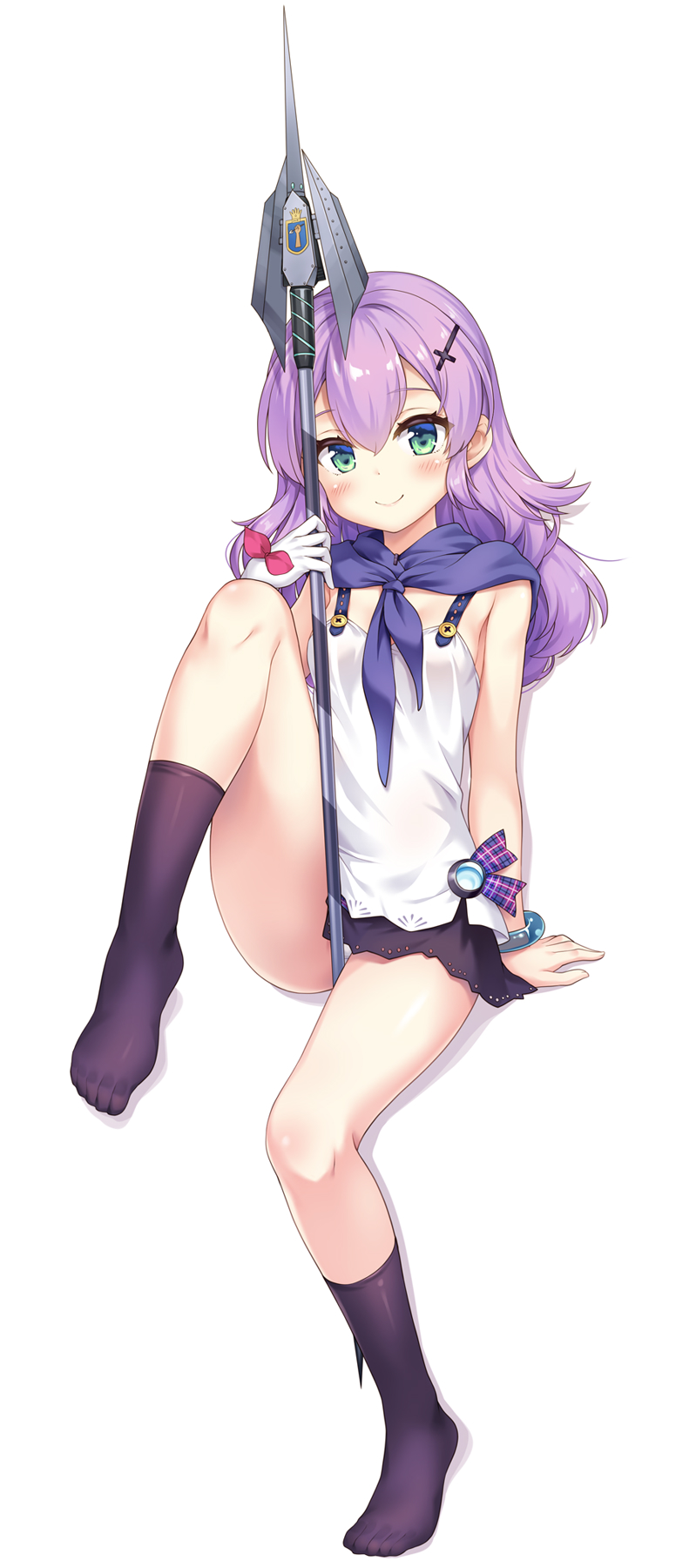 1girl, animal_hood, arm_support, azur_lane, bangs, bear_hood, black_legwear, blush
