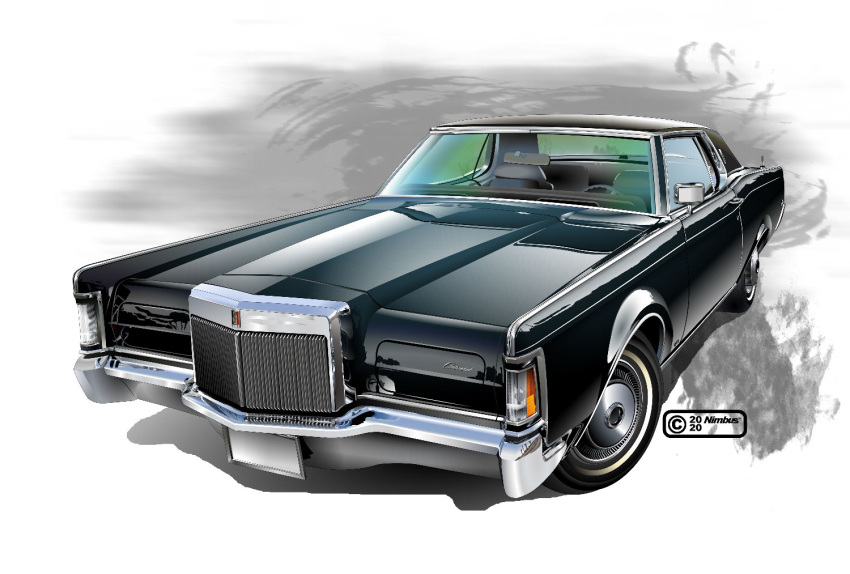 artist_name, car, ground_vehicle, lincoln_(company), lincoln_continental, logo, motor_vehicle, nimbus_goldbrum
