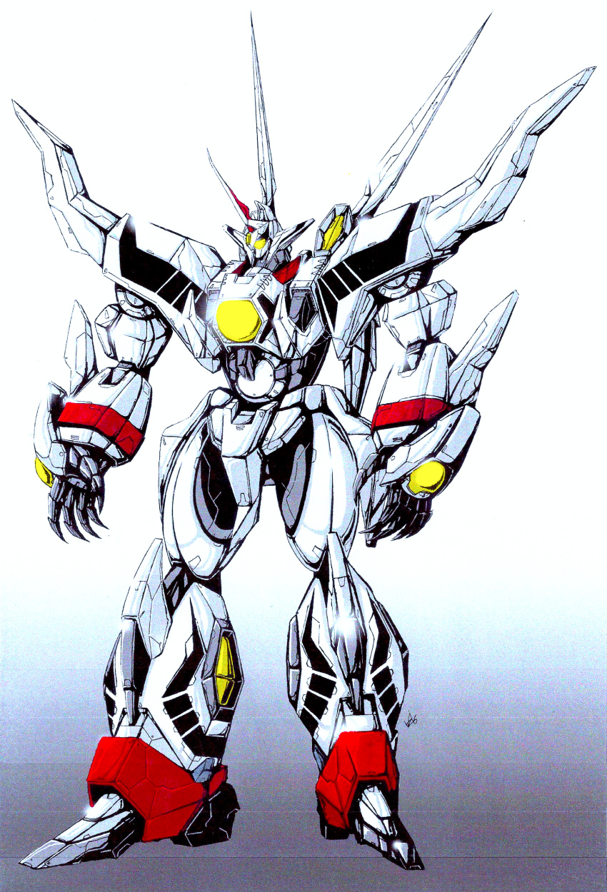 build_fighter, colorized, english_commentary, glowing, glowing_eye, gradient, gradient_background, hades_project_zeorymer