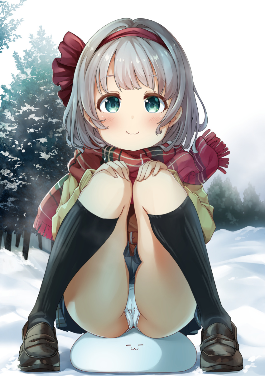 1girl, absurdres, alternate_costume, ass, beige_jacket, belt, black_legwear, black_skirt