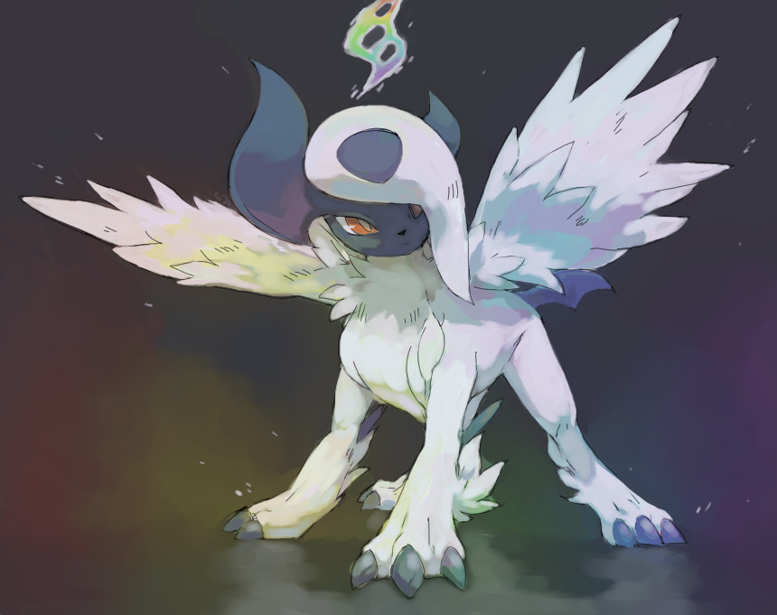 absol, brown_eyes, claws, commentary, creature, english_commentary, full_body, gen_3_pokemon