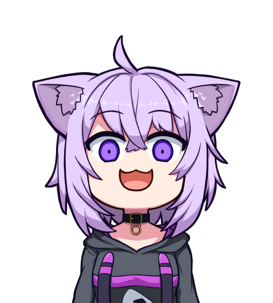 1girl, :3, :d, ahoge, animal_ear_fluff, animal_ears, breasts, cat_ears
