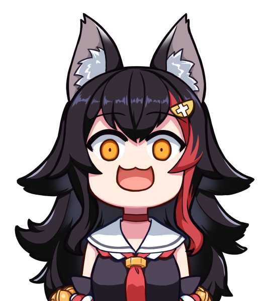 1girl, :3, :d, animal_ear_fluff, animal_ears, bell, black_hair, breasts