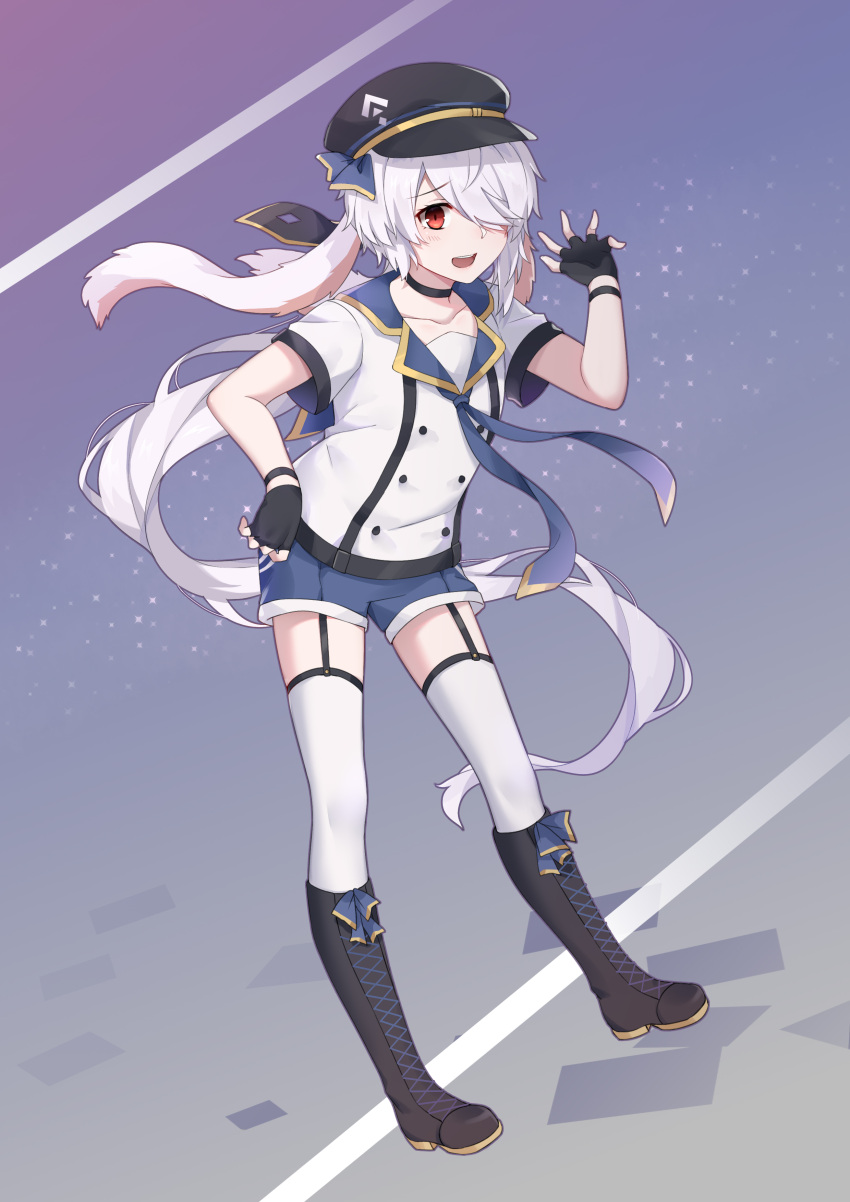 1girl, absurdres, animal_ears, chinese_commentary, commentary, commentary_request, eyebrows_visible_through_hair, hair_ornament