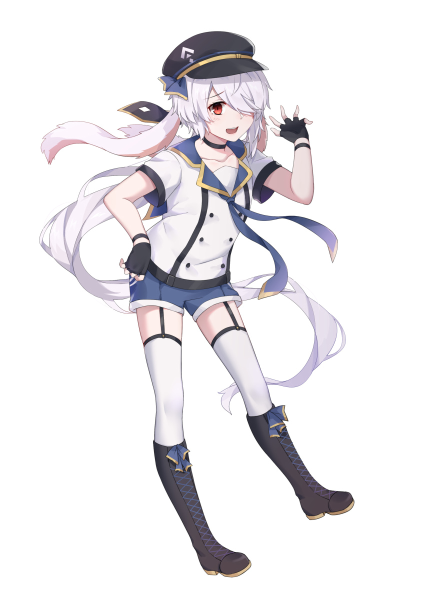 1girl, absurdres, animal_ears, chinese_commentary, commentary, commentary_request, eyebrows_visible_through_hair, hair_ornament