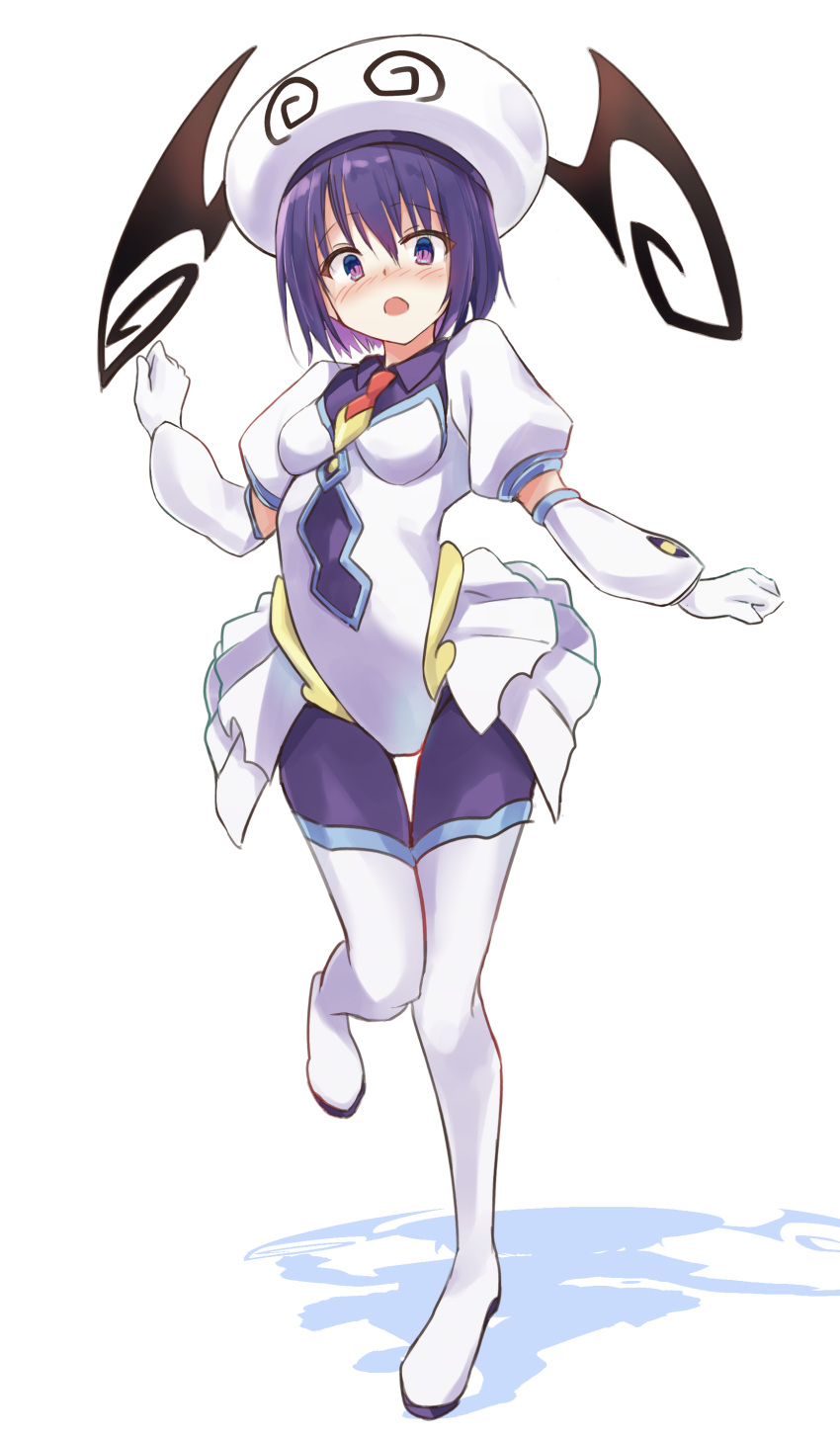 1girl, absurdres, blush, bodysuit, boots, commentary_request, cosplay, detached_sleeves
