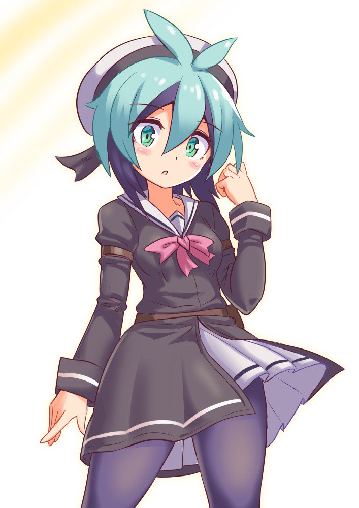 1girl, blush, breasts, character_request, cougar_(cougar1404), hat, looking_at_viewer, majin_shoujo