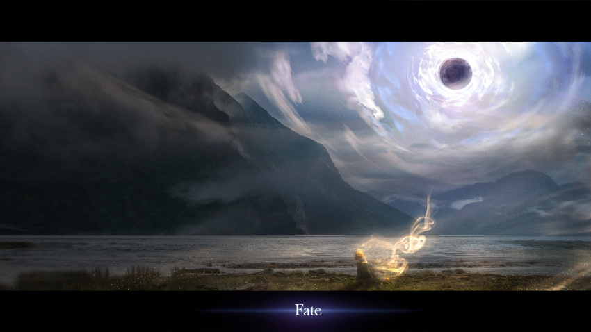 1girl, artoria_pendragon_(all), blonde_hair, fallstreak_hole, fantasy, fate/grand_order, fate_(series), highres