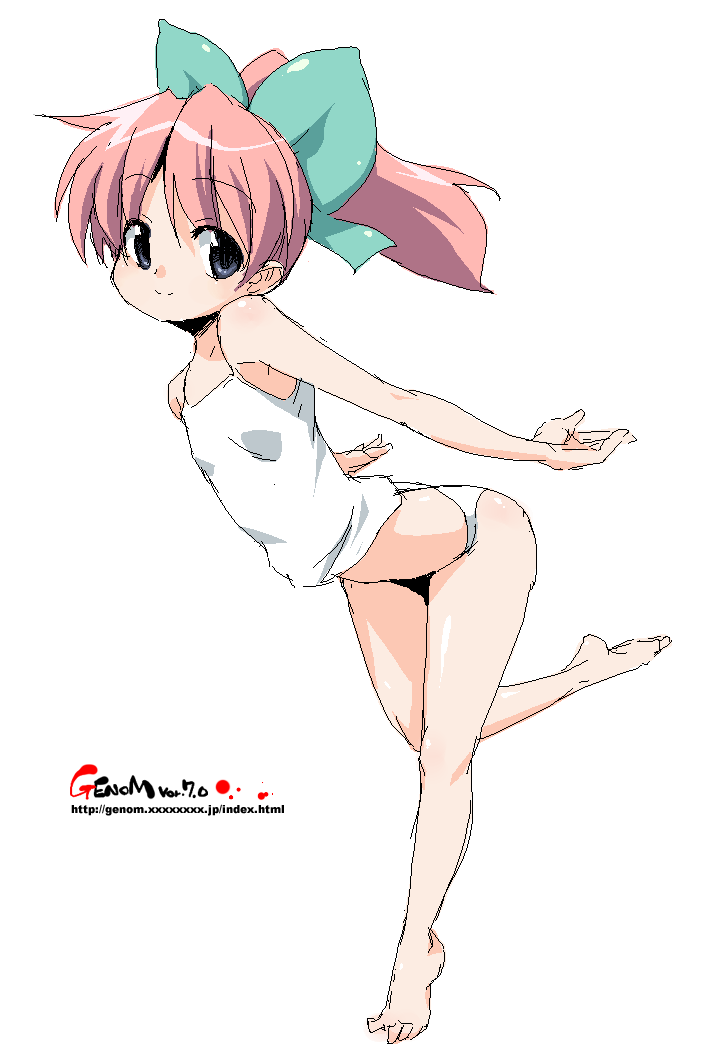 blue_eyes, camisole, feet, flat_chest, oekaki, onija_taro, onija_tarou, original