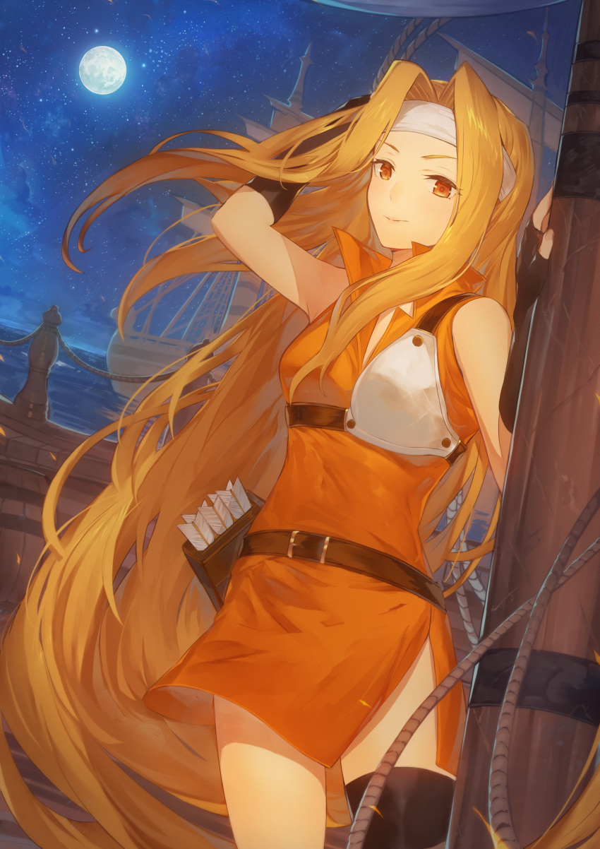1girl, absurdres, armor, arrow_(projectile), belt, blonde_hair, breastplate, brigid_(fire_emblem)