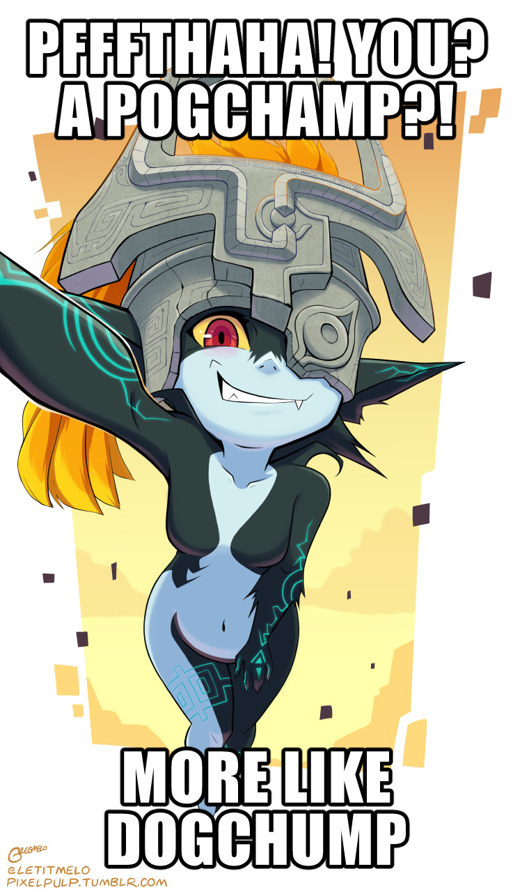 1girl, black_skin, clouds, colored_skin, english_text, fang, green_skin, helmet