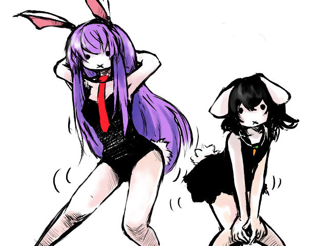 bunny_ears, inaba_tewi, luft, rabbit_ears, reisen_udongein_inaba, touhou