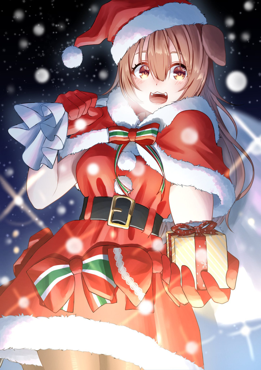1girl, abo_leen, alternate_costume, animal_ears, belt, black_belt, black_legwear, blush