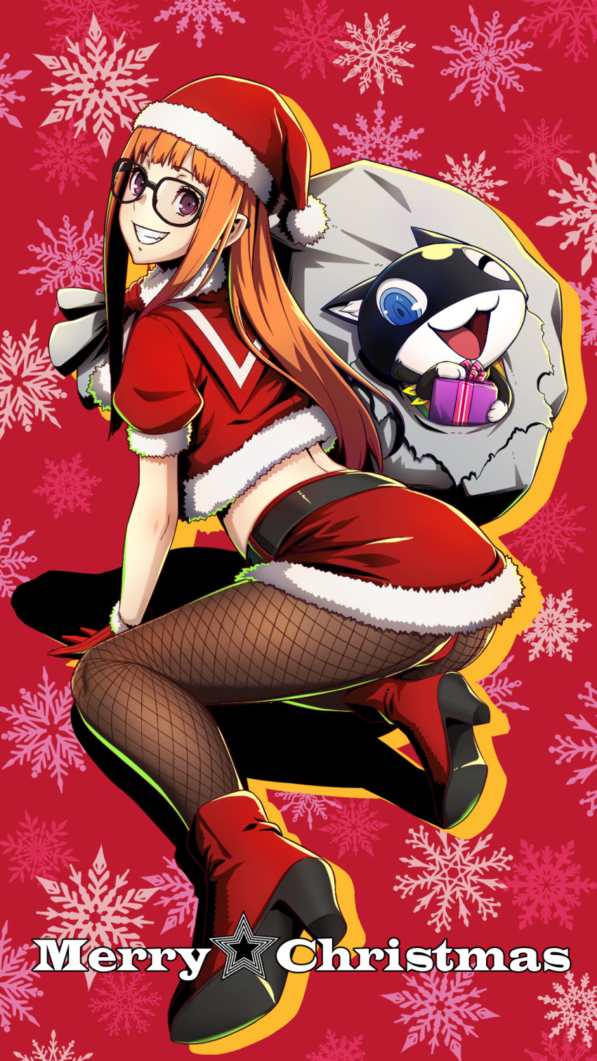 1girl, animal, blue_eyes, cat, eyebrows_visible_through_hair, fur-trimmed_gloves, fur-trimmed_headwear, fur-trimmed_skirt