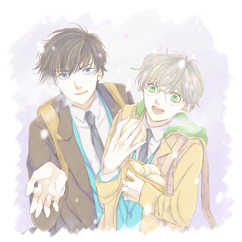 cardcaptor_sakura, coat, kinomoto_touya, mymtx, snow, tsukishiro_yukito, winter, winter_clothes