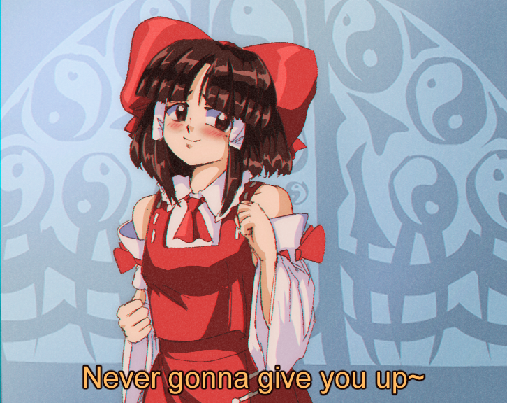 1990s_(style), 1girl, adapted_costume, ascot, bangs, blunt_bangs, blush, bow