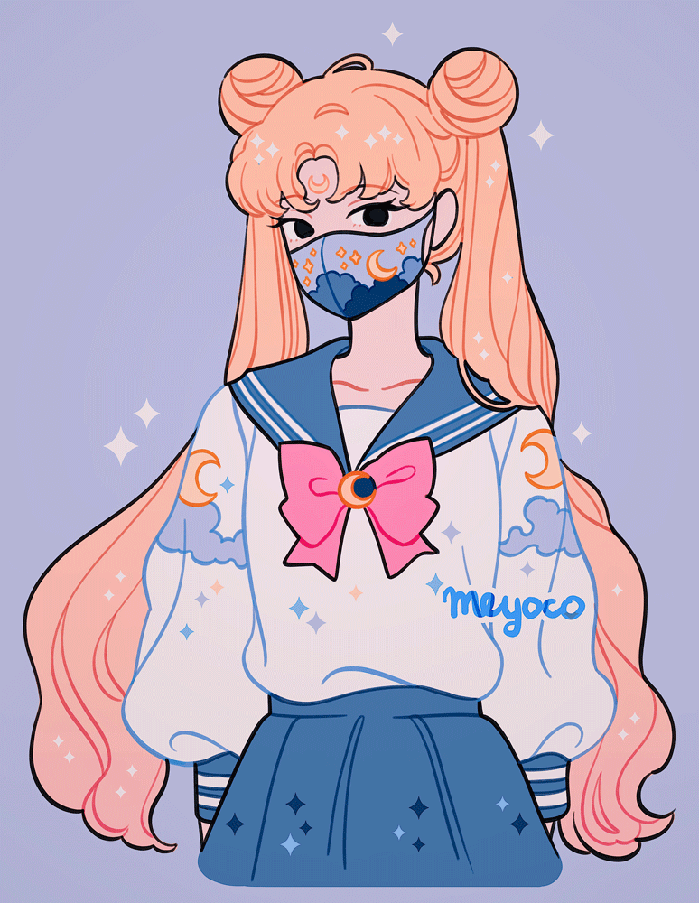 1girl, artist_name, bangs, bishoujo_senshi_sailor_moon, black_eyes, blue_sailor_collar, blue_skirt, bow