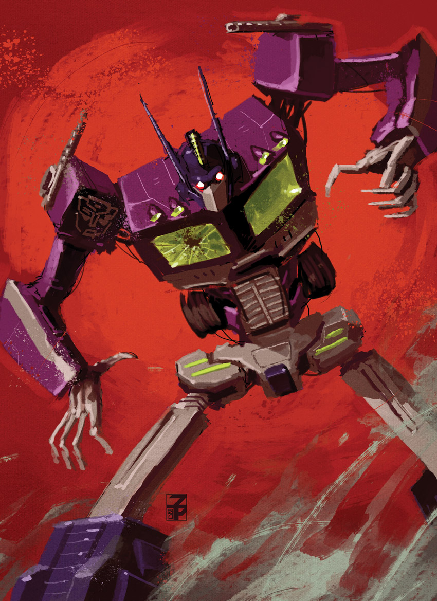 1boy, autobot, broken_glass, dyemooch, english_commentary, glass, glowing, glowing_eyes