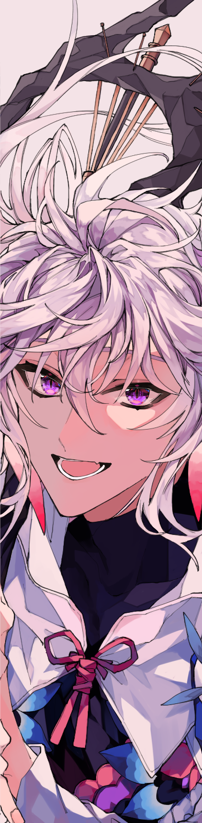 1boy, absurdres, bangs, bishounen, cloak, fate/grand_order, fate_(series), hair_between_eyes