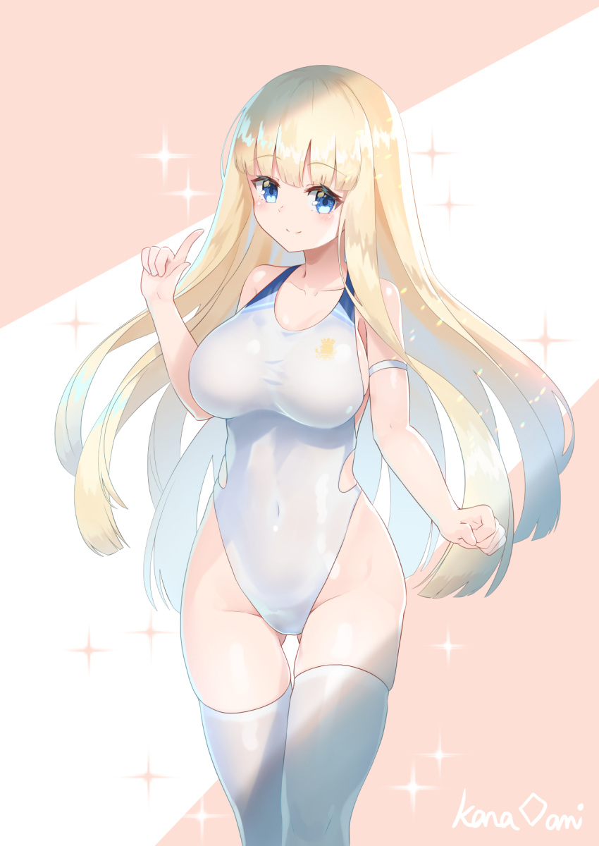 1girl, ass_visible_through_thighs, azur_lane, blonde_hair, blue_eyes, breasts, commentary_request, commission