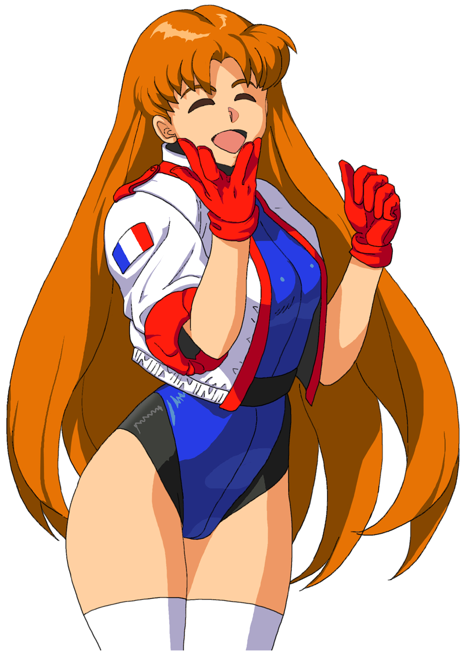 1girl, belt, blue_leotard, brown_hair, closed_eyes, commentary_request, cropped_jacket, french_flag