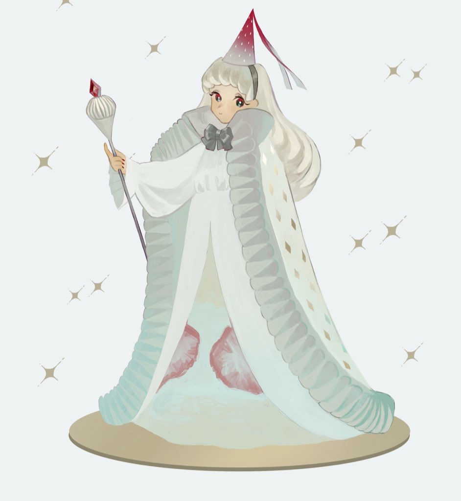 1girl, black_bow, black_eyes, black_hairband, black_neckwear, blush, bow, cake_dress