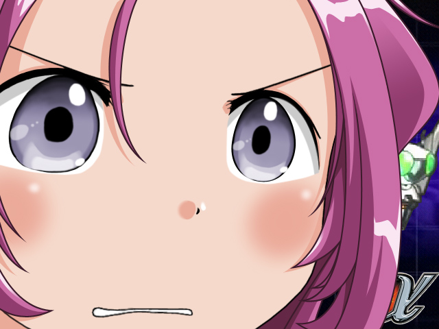 grey_eyes, gununu, pink_hair, selena_recital, super_robot_wars, the_3rd_super_robot_wars_alpha