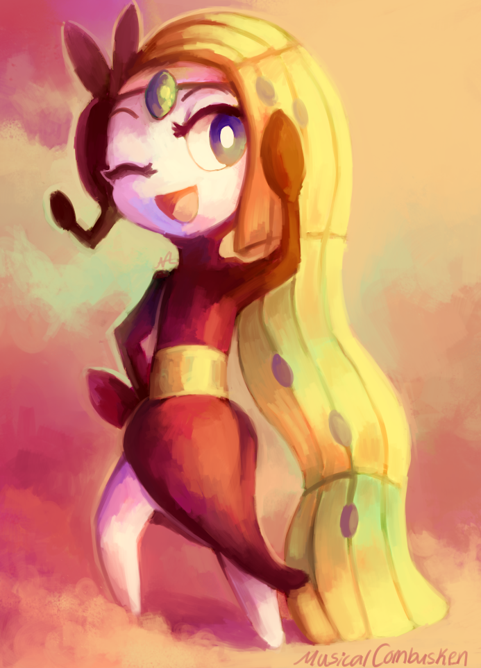 ;d, commentary, creature, english_commentary, eyelashes, full_body, gen_5_pokemon, green_hair